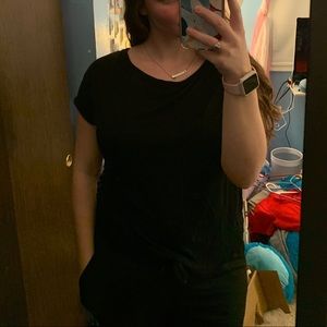 black knit back tshirt